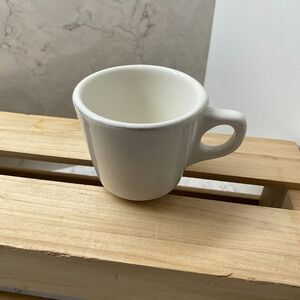 Vintage Buffalo White China Coffee Mug Restaurant Ware Farmhouse Decorative